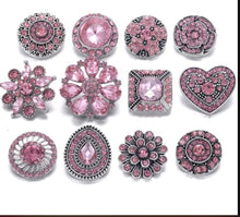 Load image into Gallery viewer, Pink - large Rhinestone flower

