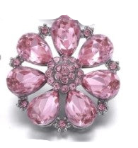 Load image into Gallery viewer, Pink - large Rhinestone flower
