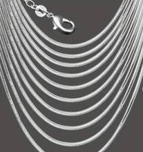 Load image into Gallery viewer, Snake Bone Pattern Chain - 925 Silver Plated
