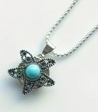 Load image into Gallery viewer, Turquoise Star Fish - Silver
