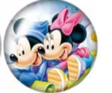 Mickey Mouse and Minnie 2 18mm Snap Button