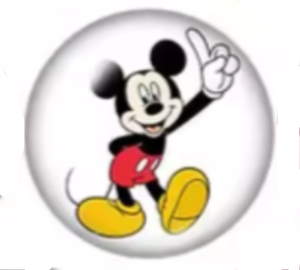 Mickey Mouse 3 18mm Snap Button