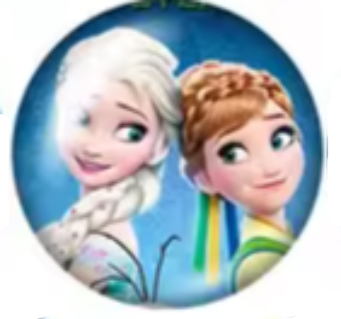 Frozen - 18mm Snap Button -  Elsa & Anna