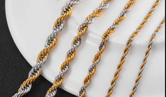 Stainless Steel Twist Rope Chain 20